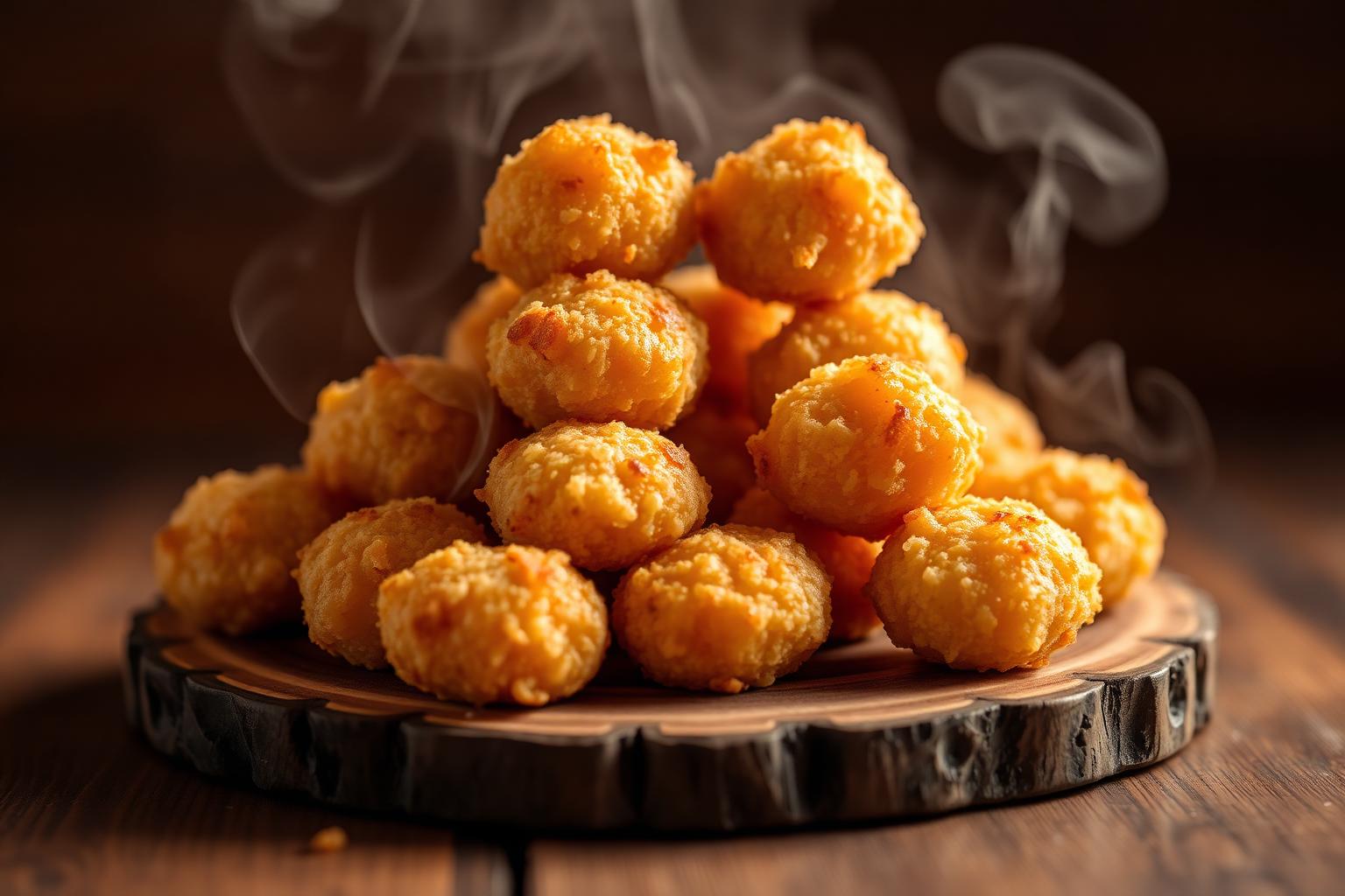 Coxinhas douradas Croc Salgados